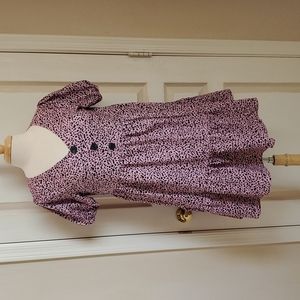 Violet Cheetah Babydoll Dress nwot